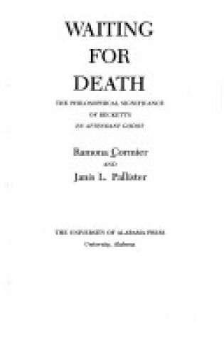 Cover of Waiting for Death