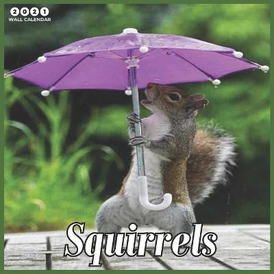 Book cover for Squirrels 2021 Wall Calendar