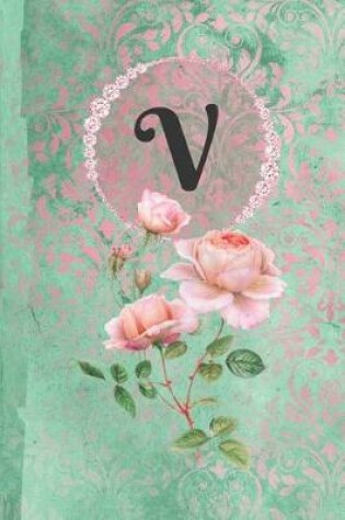 Cover of Personalized Monogrammed Letter V Journal