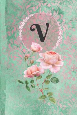 Book cover for Personalized Monogrammed Letter V Journal