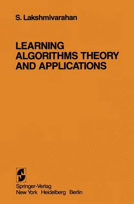 Book cover for Learning Algorithms Theory and Applications