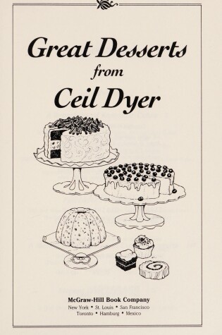 Cover of Great Desserts from Ceil Dyer