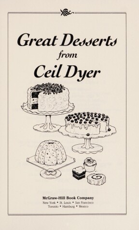 Book cover for Great Desserts from Ceil Dyer