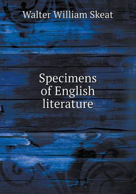 Book cover for Specimens of English Literature