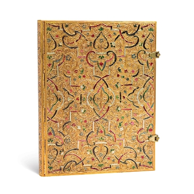 Book cover for Gold Inlay Ultra Lined Hardcover Journal
