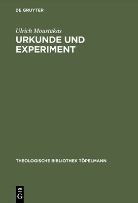 Cover of Urkunde und Experiment