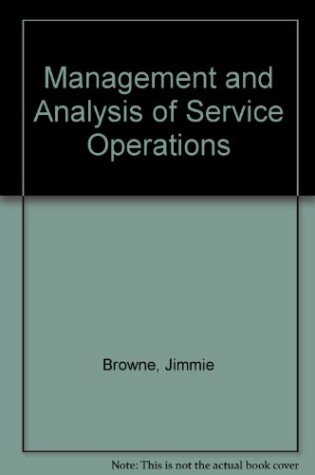 Cover of Management and Analysis of Service Operations