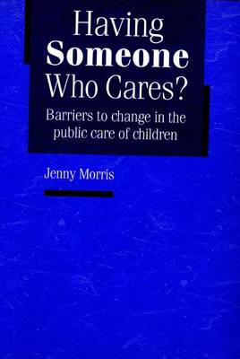 Book cover for Having Someone Who Cares