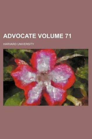 Cover of Advocate Volume 71
