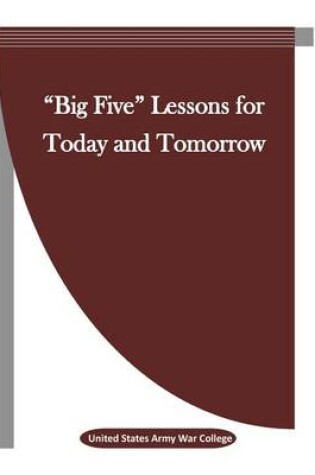 Cover of Big Five Lessons for Today and Tomorrow