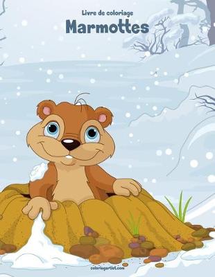 Cover of Livre de coloriage Marmottes 1