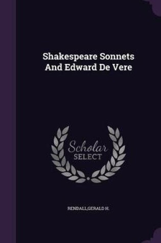 Cover of Shakespeare Sonnets and Edward de Vere