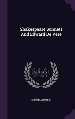 Book cover for Shakespeare Sonnets and Edward de Vere