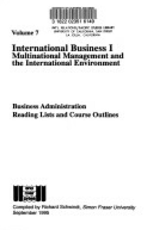 Cover of International Business I