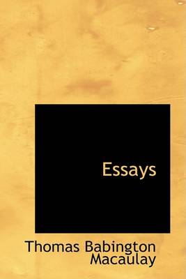 Book cover for Essays