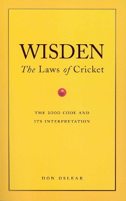 Book cover for Wisden's The Laws Of Cricket