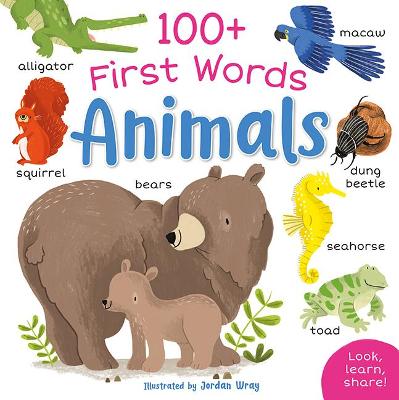 Book cover for 100+ First Words: Animals