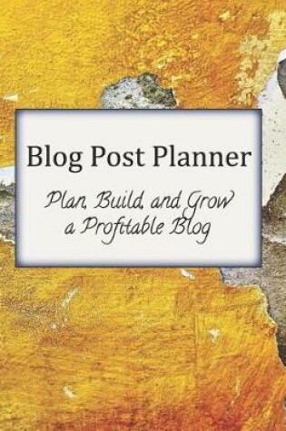 Cover of Blog Post Planner