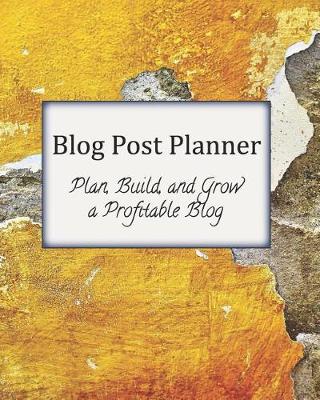 Book cover for Blog Post Planner