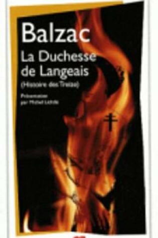 Cover of La duchesse de Langeais/Histoire des Treize