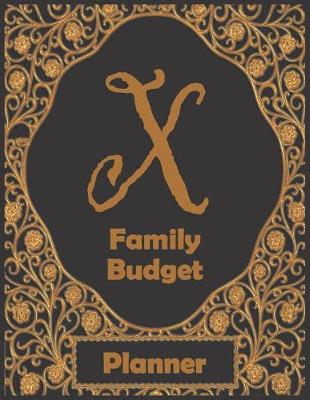 Book cover for X Family Budget Planner