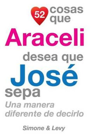 Cover of 52 Cosas Que Araceli Desea Que José Sepa