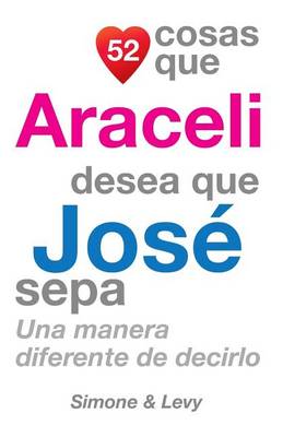 Cover of 52 Cosas Que Araceli Desea Que José Sepa