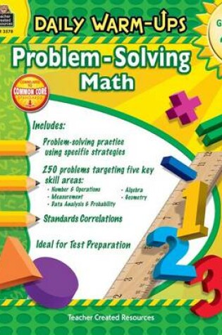 Cover of Daily Warm-Ups: Problem Solving Math Grade 4