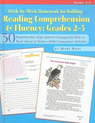 Book cover for Week-By-Week Homework for Building Reading Comprehension and Fluency