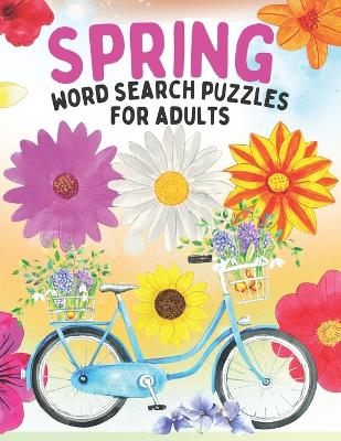 Book cover for Spring Word Search Puzzles for Adults