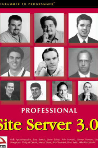 Cover of Professional Site Server 3