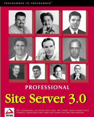 Book cover for Professional Site Server 3