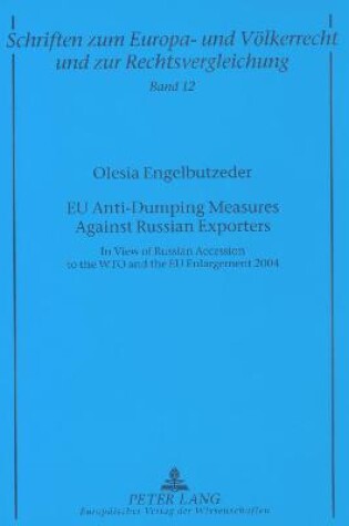 Cover of EU Anti-dumping Measures Against Russian Exporters