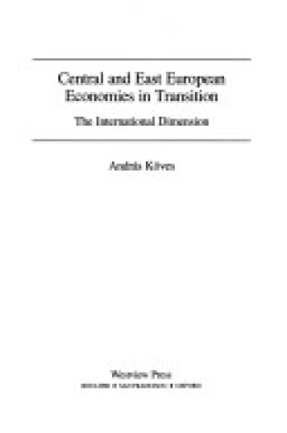 Cover of Central And East European Economies In Transition