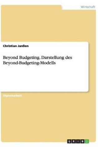 Cover of Beyond Budgeting. Darstellung des Beyond-Budgeting-Modells