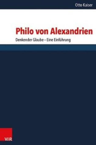 Cover of Philo von Alexandrien