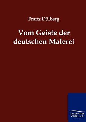 Book cover for Vom Geiste der deutschen Malerei