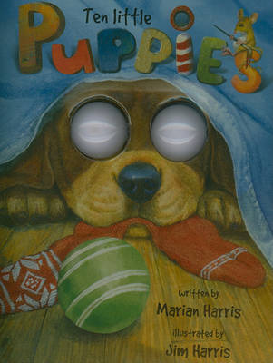 Book cover for Ten Little Puppies Board Book