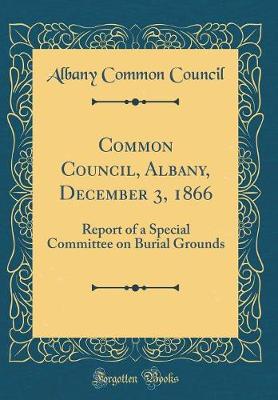 Book cover for Common Council, Albany, December 3, 1866