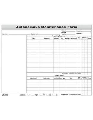 Book cover for Autonomous Maintenance Form