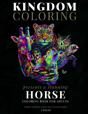 Book cover for A Horse Coloring Book for Adults