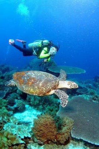 Cover of Scuba Diving with a Sea Turtle Adventure Journal