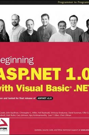 Cover of Beginning ASP.NET 1.0 with Visual Basic.NET