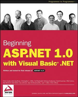 Book cover for Beginning ASP.NET 1.0 with Visual Basic.NET