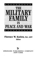 Book cover for The Military Family in Peace and War