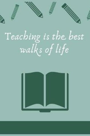 Cover of Teaching is the best walks of life