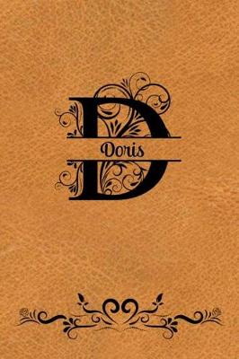 Book cover for Split Letter Personalized Name Journal - Doris