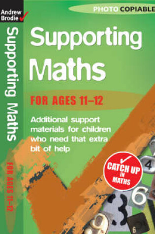 Cover of Supporting Maths 11-12