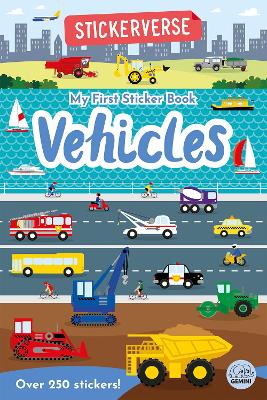 Book cover for Stickerverse - My First Sticker Book Vehicles