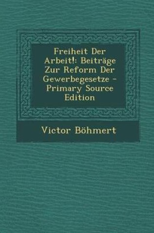 Cover of Freiheit Der Arbeit!